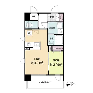 Live Flat塚本新北野【2階】の間取り