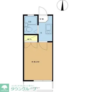 αNEXT荒牧第1B【2階】の間取り