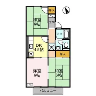 セジュール城東【2階】の間取り
