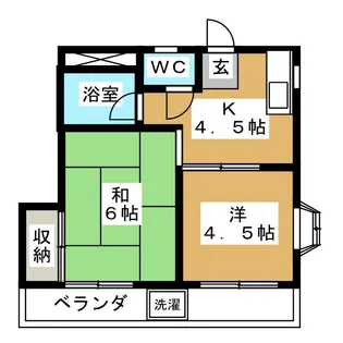 中延ハイツ【2階】の間取り
