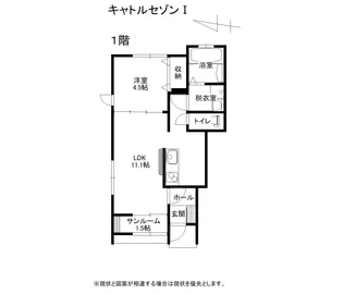 キャトルセゾンI【1階】の間取り