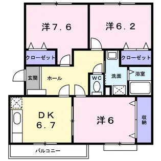 グランディール21【1階】の間取り