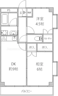 ベルム梶ヶ谷【4階】の間取り
