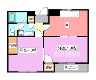 Cybele駒込【1階】の間取り