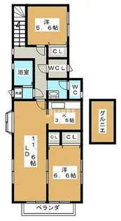 グレース・F【2階】の間取り