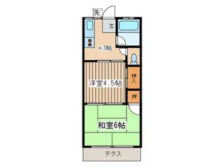 フレンドハイツ【1階】の間取り