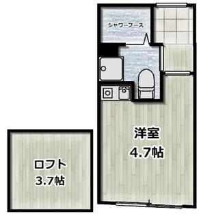 クレール中野【2階】の間取り