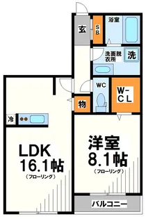 Beorc -ベオーク-【3階】の間取り
