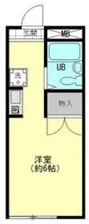 ハイツ久木町【1階】の間取り