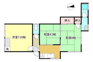 第2政木荘【1階】の間取り