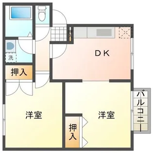 メゾン瀬戸A棟B棟 B【2階】の間取り