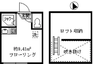 フェリス下高井戸【1階】の間取り