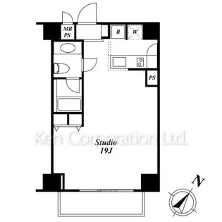 Roppongi Residences【10階】の間取り