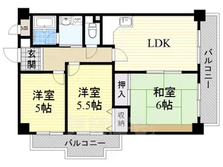 メゾングリーンヒル【2階】の間取り
