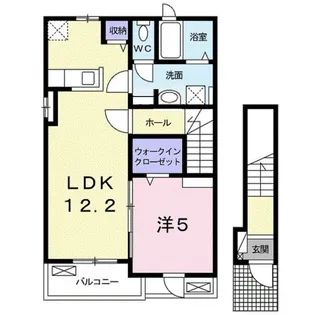 カーサ アリエッタ C【2階】の間取り
