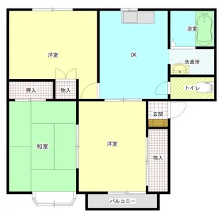 グランシャリオ A棟【2階】の間取り