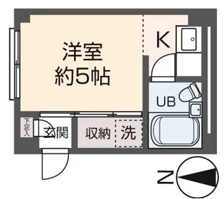 ベリルハイツ【1階】の間取り