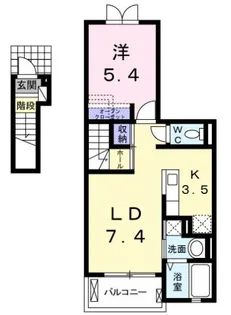 サンリット王禅【2階】の間取り