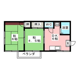 フォーブル北斗本町【1階】の間取り