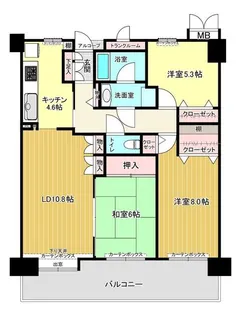 ソフィア習志野【2階】の間取り