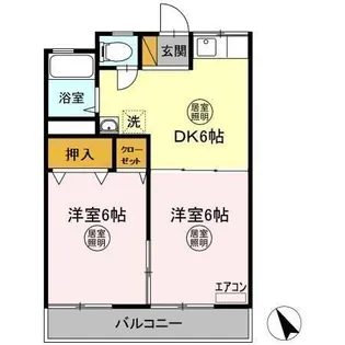 十王堂ハイツ A【2階】の間取り