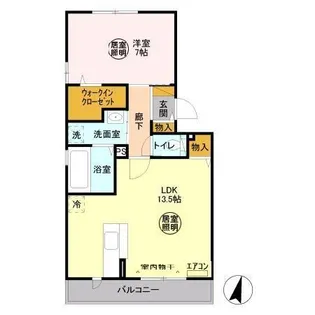 クレスティーユ【3階】の間取り