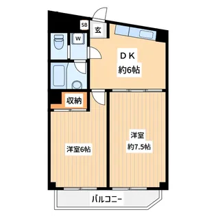 クレセントマンション富士見台【1階】の間取り