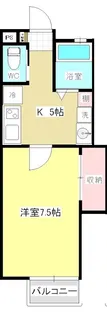 プチメゾン小野D【2階】の間取り