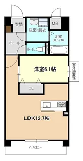 アステールK【1階】の間取り