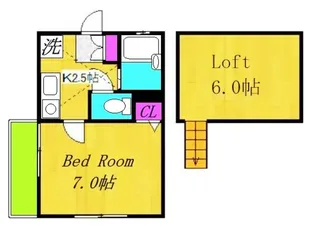 ラ・エスペランサ【1階】の間取り