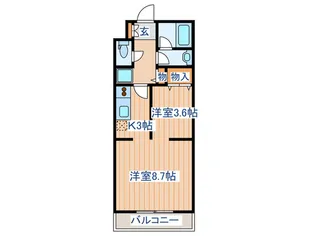 プルミエ-ル錦町【3階】の間取り