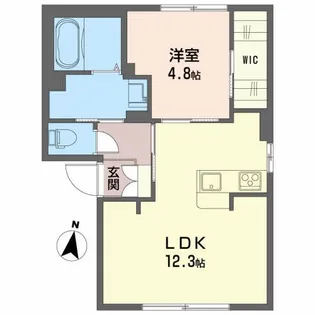 ガ デンホ ムズ C【1階】の間取り