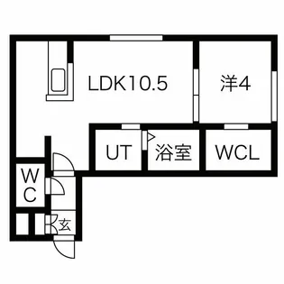 ラベイユドール【4階】の間取り