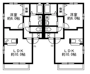 プリーマ【1階】の間取り