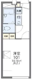 レオパレスオリーブ【2階】の間取り
