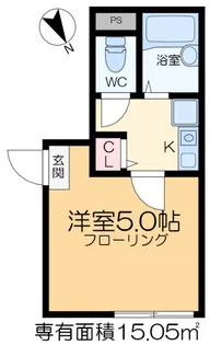 Lメゾン扇B棟【1階】の間取り