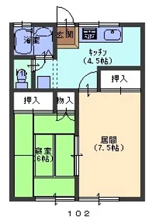 アトノミー21【1階】の間取り