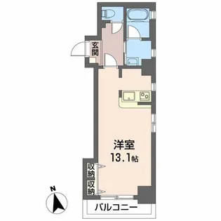 ウイング城南通り【6階】の間取り