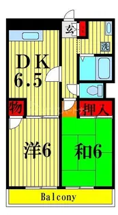 キャッスル島村【2階】の間取り