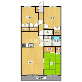 グランビュー21【1階】の間取り