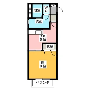 ボナール池ヶ谷【2階】の間取り