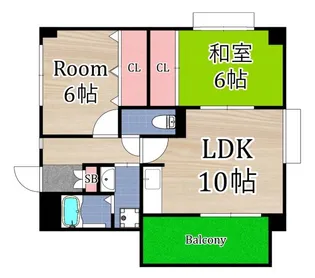 ターメリックスクエア【6階】の間取り