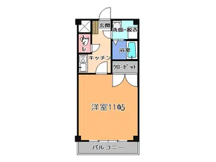 スバルハイツ93【6階】の間取り