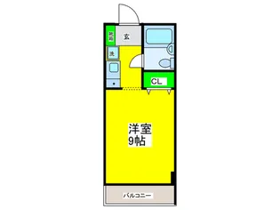 メゾン・ド・エレーヴ唐国B棟【3階】の間取り