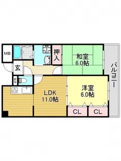 エスペランサ41【4階】の間取り