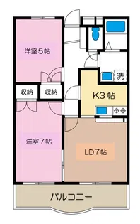アネシス二俣川【2階】の間取り