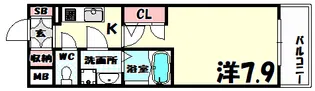 エスリード神戸海岸通【14階】の間取り