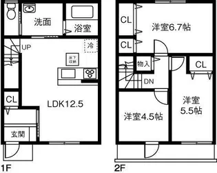 MAISONETTE LAND大垣駅Bの間取り