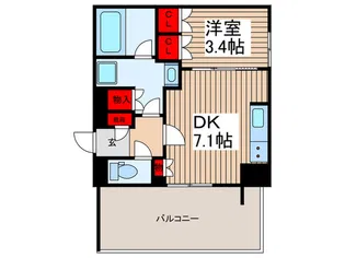 プラウド浦和【4階】の間取り
