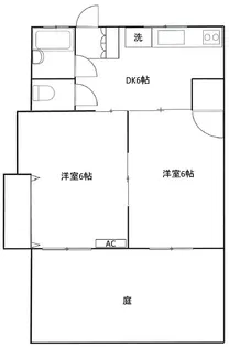 ウエストハウス【1階】の間取り